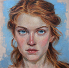 Redhead, 50x50 cm